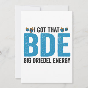 Funny Hanukkah Dreidel Jewish Game Holiday Humor Invitation