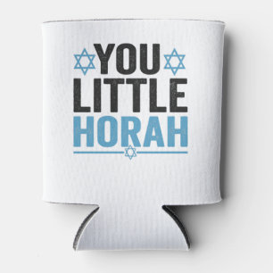 Funny Hanukkah Hora Jewish Holiday Dance Humor Can Cooler