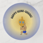 Funny Hanukkah Hunk Holiday Trinket Tray<br><div class="desc">What's better than winning at dreidel? Getting a Hanukkah hunk,  obviously! Use for gelt!</div>