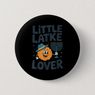 Funny Hanukkah Little Latke Jewish Family Kids Mat Button