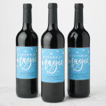 Funny Hanukkah Magic | Neighbor Client Gift and Wine Label<br><div class="desc">Easiest gift idea for all your friends, family, clients, neighbors and more! Grab a case of your favorite wine and place these lovely and somewhat cheeky labels on and voila! Instant elegant and whimsical holiday and Hanukkah presents. Try your favorite big box store for some great deals on inexpensive beverages...</div>