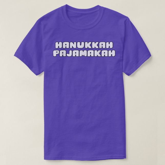 Funny Hanukkah Pajamakah T-Shirt (Design Front)