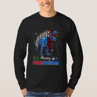 Funny Hanukkah Shirt Dinosaur Stegosaurus Dino