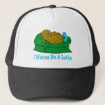 Funny Hanukkah Shirt &#39;iwant To Be A Latke&#39; Trucker Hat at Zazzle