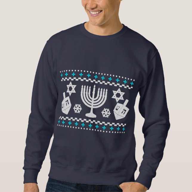 Funny Hanukkah Ugly Holiday Sweater (Front)