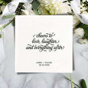 Funny Happily Ever After Wedding Napkins