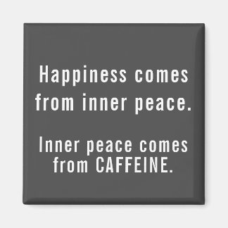 Funny Happiness Caffeine Definition Magnet