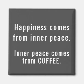 Funny Happiness Coffee Definition Magnet