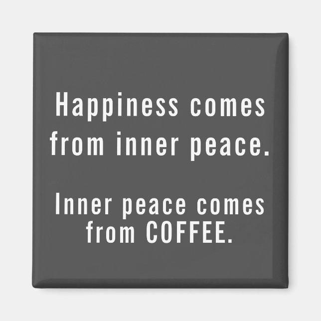 Funny Happiness Coffee Definition  Magnet (Front)