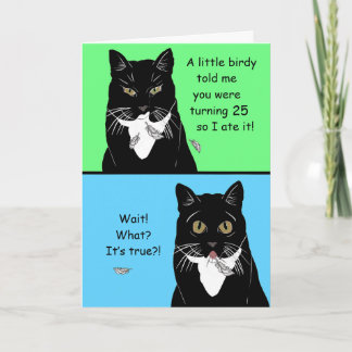 Funny Happy 25th Birthday Card