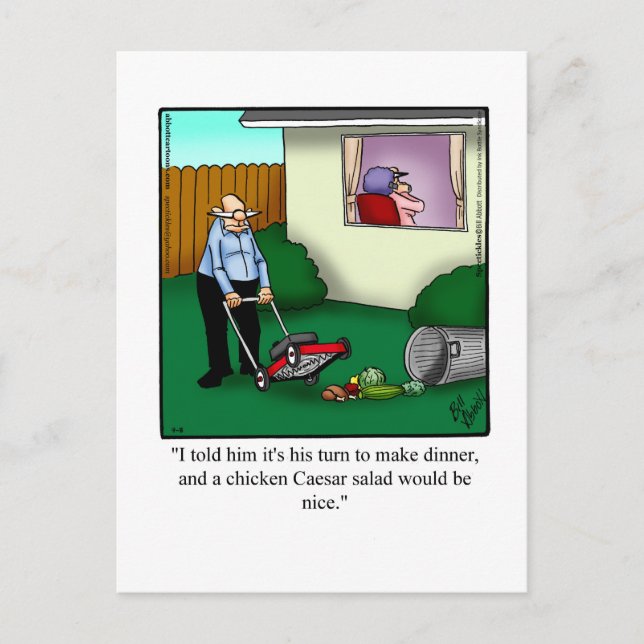 Funny Happy Anniversary Humor Postcard (Front)