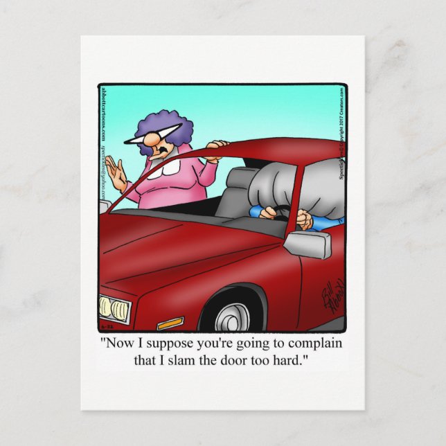 Funny Happy Anniversary Humor Postcard (Front)