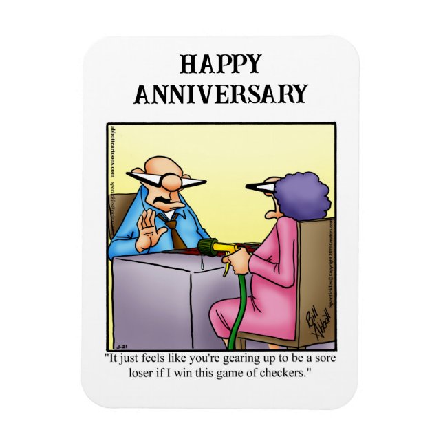 Funny Happy Anniversary Magnet Gift (Vertical)