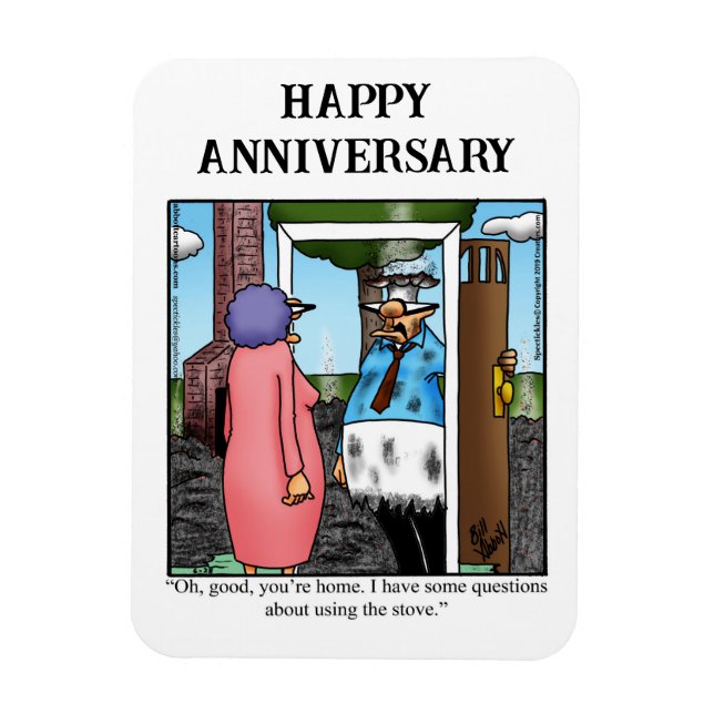 Funny Happy Anniversary Magnet Gift (Vertical)