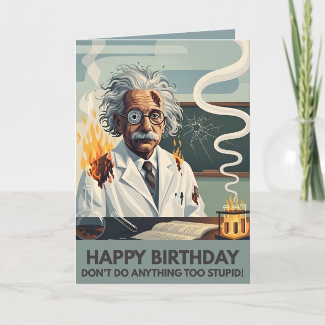 Funny Happy Birthday Card (Front)