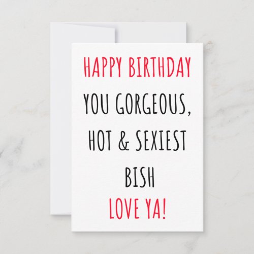 Funny Happy Birthday card for her