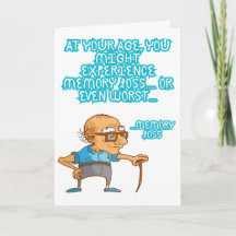 Funny Happy Birthday Card Humor Greeting