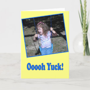 Funny Happy Birthday card  "I see old people"