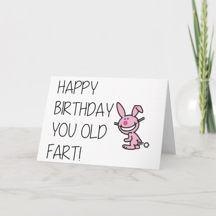 Funny Happy Birthday card - Old Fart | Zazzle.com
