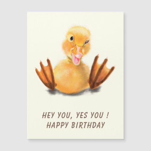 Funny Happy Birthday Card Playful Duck _ Smile