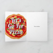 Funny Happy Birthday card with pepperoni pizza | Zazzle