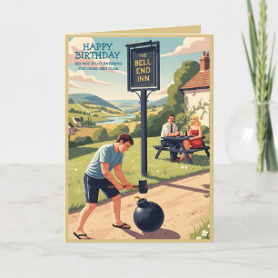 Funny Happy Birthday Drinking Theme Card