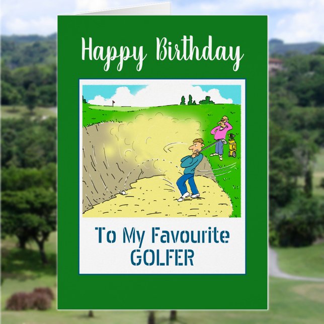 Funny Happy Birthday Golfer Cards (Creator Uploaded)