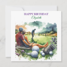 Funny Happy Birthday Golfing Ball Lovers