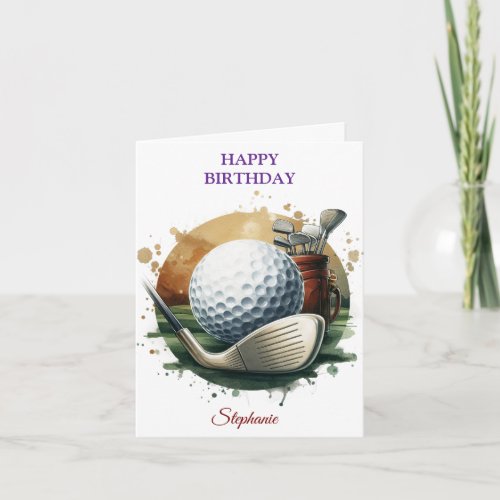 Funny Happy Birthday Golfing Ball Lovers