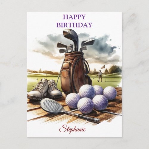 Funny Happy Birthday Golfing Ball Lovers