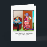 Funny Happy Birthday Greeting Card<br><div class="desc">Enjoy spreading the laughter with this hilarious happy birthday greeting card by artist Bill Abbott; send some laughs along with your best wishes for a happy birthday. Bill Abbott's cartoon "Spectickles" the internationally syndicated comic has also appeared in Hallmark U.K.,  Reader's Digest and other fine magazines!</div>