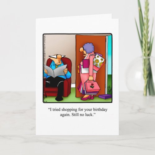 Funny Happy Birthday Greeting Card