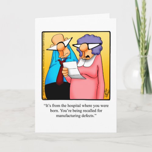 Funny Happy Birthday Greeting Card
