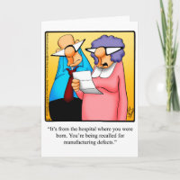 Funny Happy Birthday Greeting Card