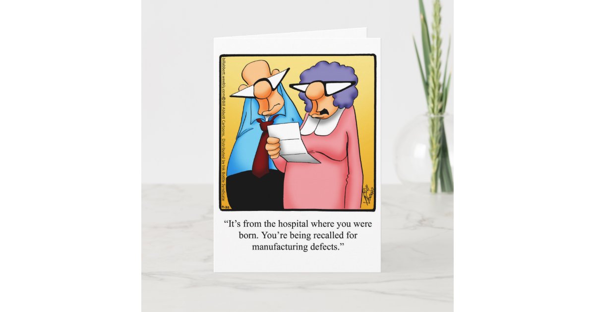 Funny Happy Birthday Greeting Card | Zazzle