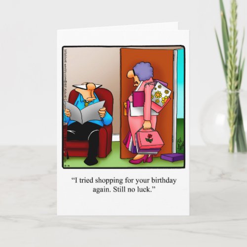 Funny Happy Birthday Greeting Card