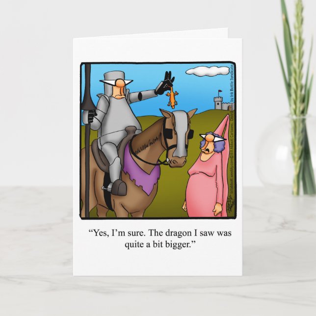 Funny Happy Birthday Greeting Card (Front)