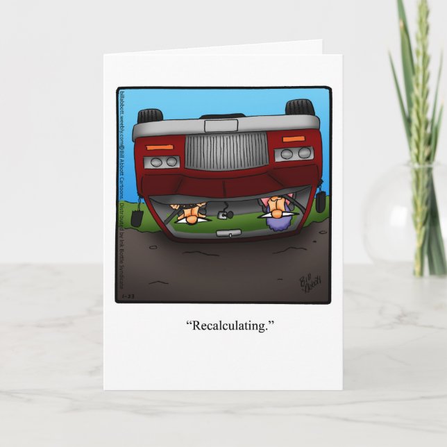 Funny Happy Birthday Greeting Card "Spectickles" (Front)