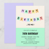 Funny Over the Hill Any Age Birthday Party Invitation | Zazzle, image size:166x166