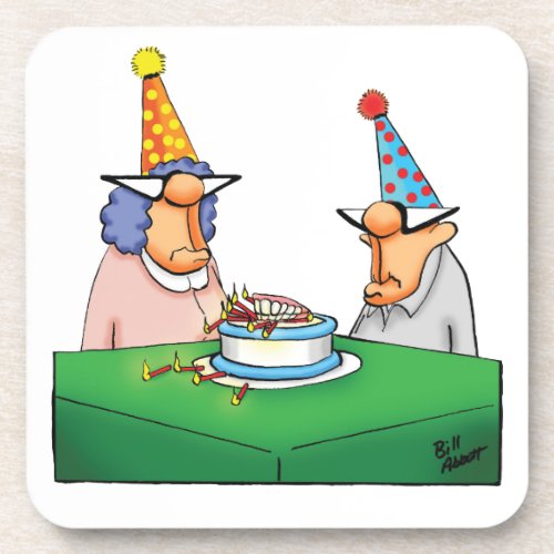 Funny Happy Birthday Humor Coaster