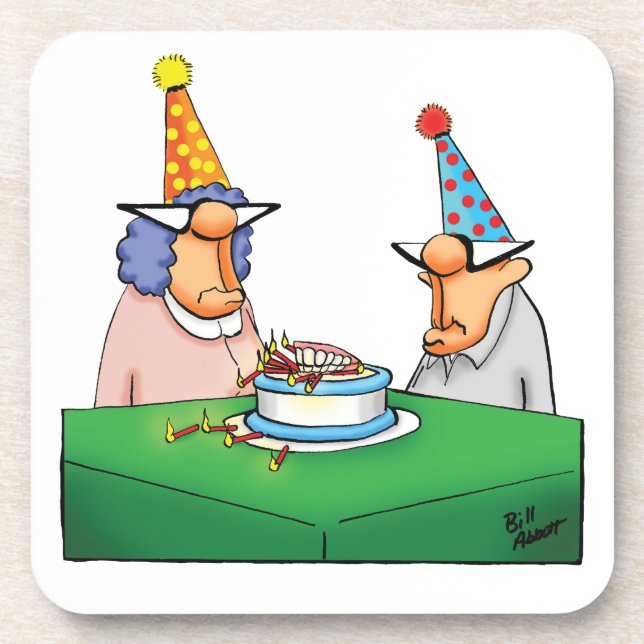 Funny Happy Birthday Humor Coaster (Front)