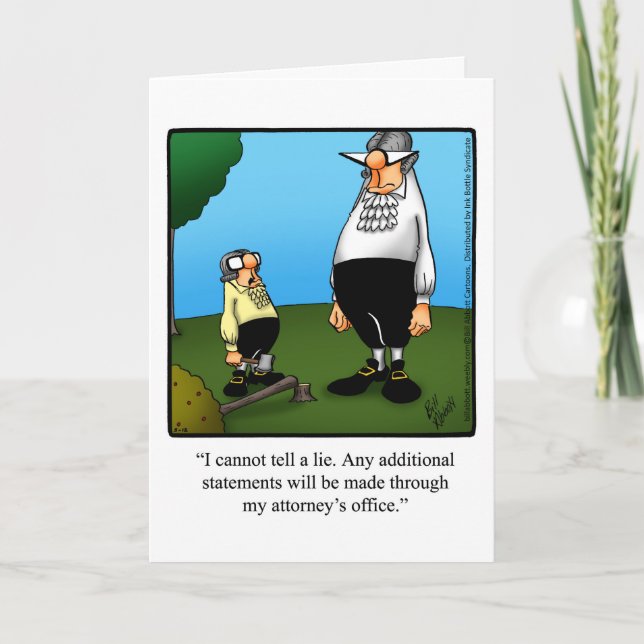 Funny Happy Birthday Humor Greeting Card (Front)