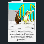 Funny Happy Birthday Humor Greeting Card<br><div class="desc">Enjoy spreading the laughter with this hilarious romantic happy birthday greeting card by cartoonist Bill Abbott; send some laughs along with your love and wishes for a happy birthday. Bill Abbott's cartoon "Spectickles" the internationally syndicated comic has also appeared in Hallmark U.K., Reader's Digest, Saturday Evening Post and other fine...</div>