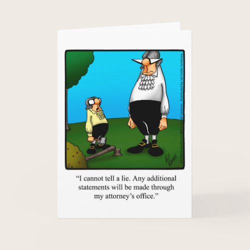 Funny Happy Birthday Humor Greeting Card