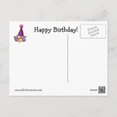 Funny Happy Birthday Postcard (Back)