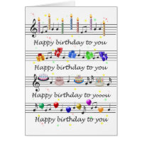 Funny Happy Birthday Song Sheet Music Zazzle