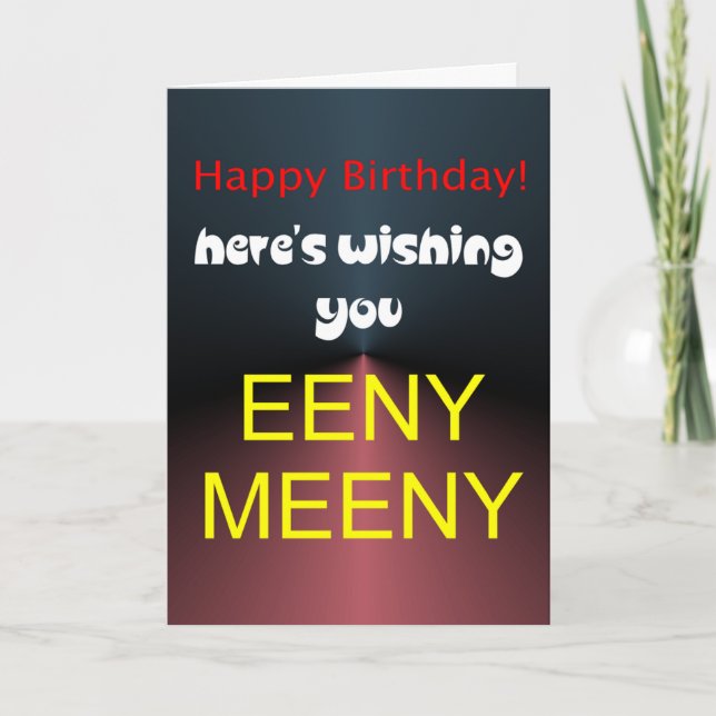 funny happy birthday wish card (Front)