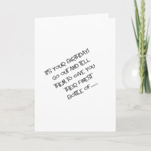 funny happy birthday wish card