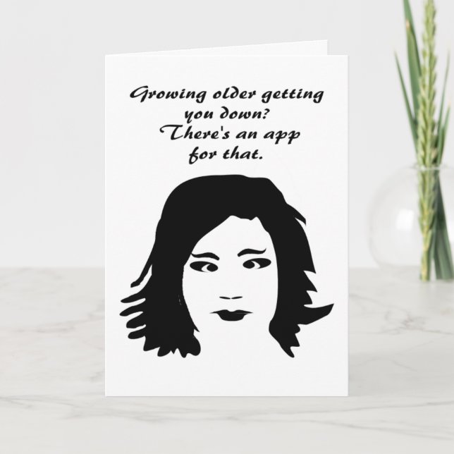 Funny happy birthday wish card (Front)