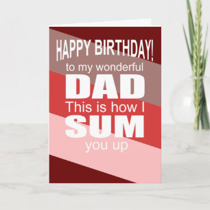 funny happy birthday wish to dad card